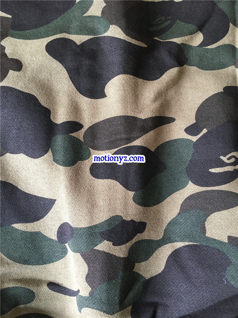 A Bathing Ape Shark Hoodies Green Camo